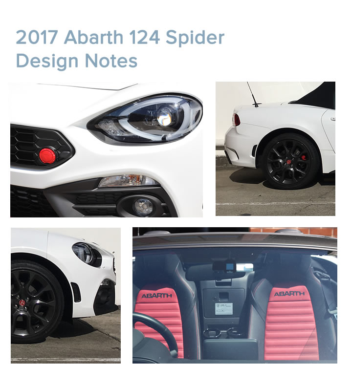 abarth 124 spider designnotes