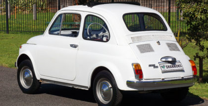 1970 Fiat 500 White - rear